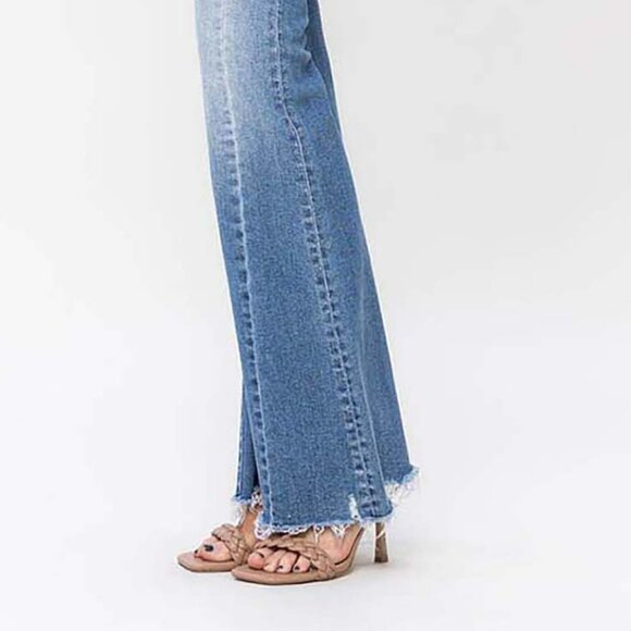 NWT Flying Monkey High Rise Panel Flare Jeans - Picture 13 of 16